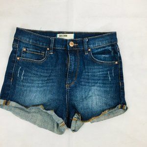 GRG DNM SHORTS sz 3 MONTREAL RETRO HIGH WAIST CUFF